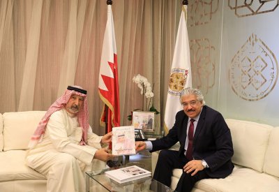رئيس جامعة البحرين يستقبل د. المطوع 