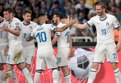 إيطاليا وألمانيا تتجاوزان اليونان وبيلاروسيا في التصفيات