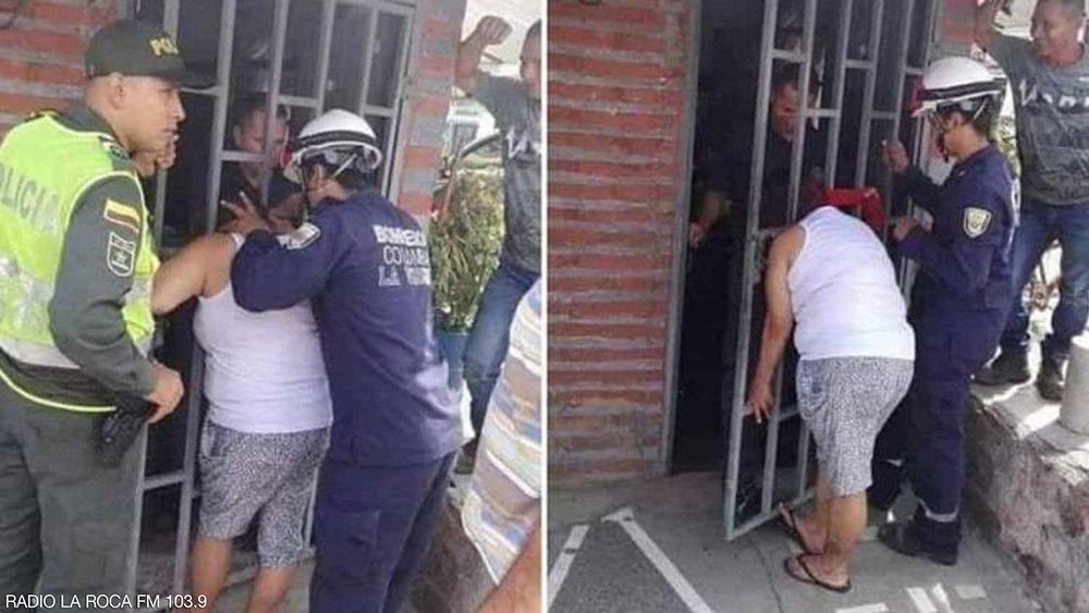  أرادت أن تطمئن على جيرانها فوقعت في ورطة "لا تحسد عليها"
