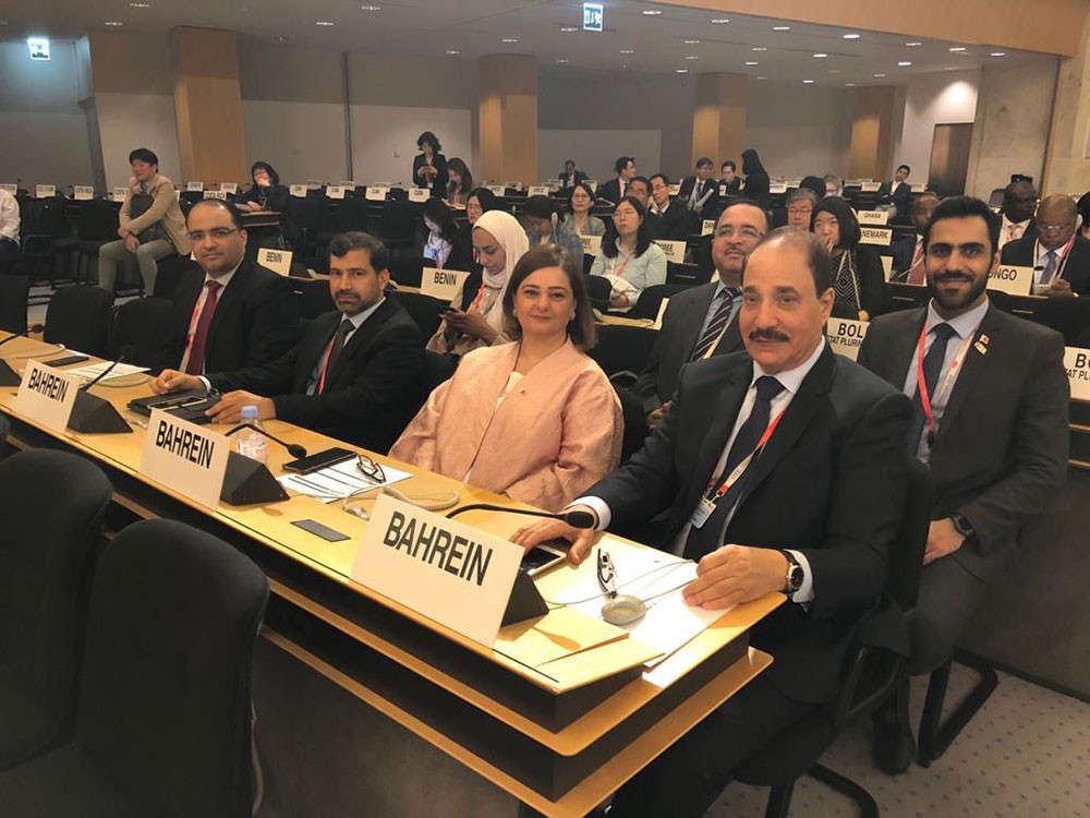 حميدان يلقي كلمة البحرين أمام مؤتمر العمل الدولي بجنيف