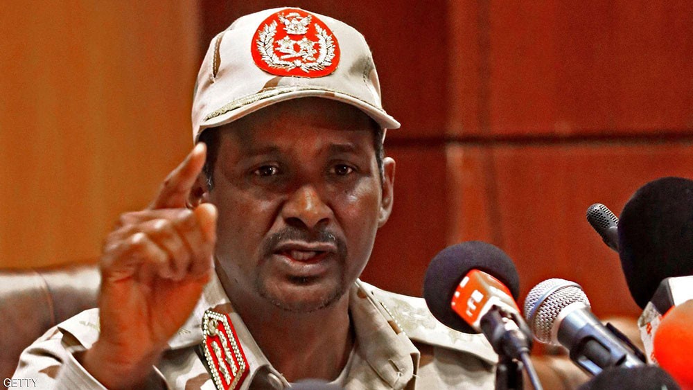  حميدتي يتهم أطرافا بمحاولة إحداث الفتنة في السودان