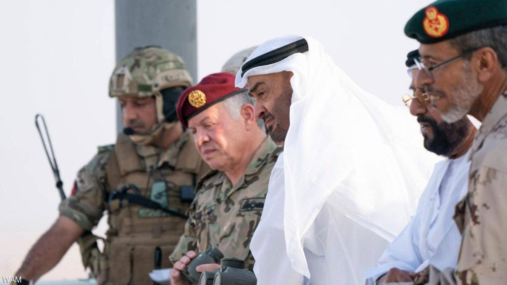  محمد بن زايد والعاهل الأردني يشهدان تمرين "الثوابت القوية 1"