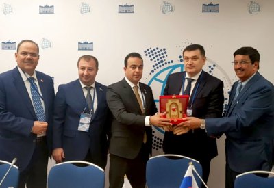 وفد مجلس الشورى يلتقي النائب الاول لرئيس الحزب الحاكم بروسيا الاتحادية
