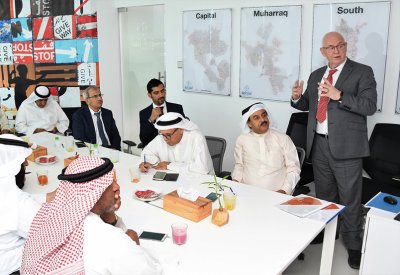 وفد مجلس بلدي الشمالية يطلع على خدمات مركز استدامة