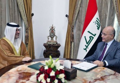 رئيس العراق يستقبل سفير البحرين في بغداد