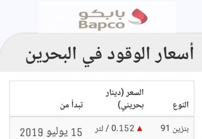مصدر مسؤول: لا تغيير على أسعار المحروقات بالبحرين