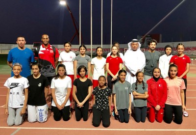 القطامي يلتقي موهوبي ألعاب القوى