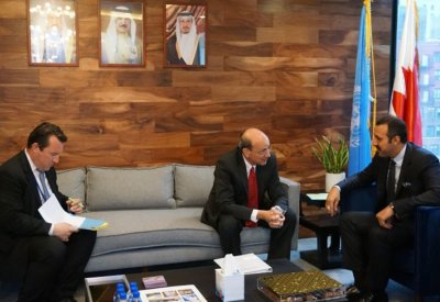 عبدالله بن أحمد يبحث تعزيز التعاون مع الأمم المتحدة