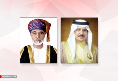 جلالة الملك المفدى يهنئ السلطان قابوس بذكرى يوم النهضة المباركة
