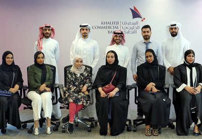 المصرف الخليجي التجاري يواصل استقبال طلبة الجامعات في برنامجه التدريبي السنوي 