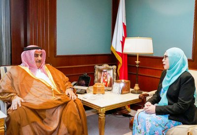 معالي وزير الخارجية يستقبل سعادة القائم بأعمال سفارة بروناي دار السلام لدى البحرين