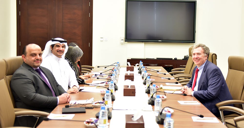 السيسي واسحاقي: التأكيد على موقف البحرين الداعم للقضية الفلسطينية
