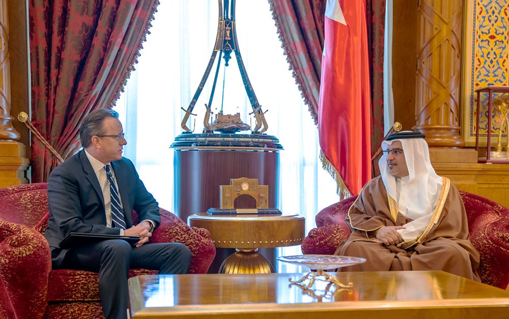 سمو ولي العهد يؤكد على المستوى المتميّز للعلاقات الثنائية بين البحرين والولايات المتحدة الأمريكية
