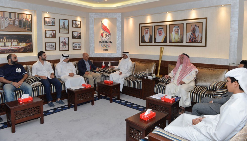 النصف يستقبل رؤساء اتحادات الألعاب القتالية الجدد