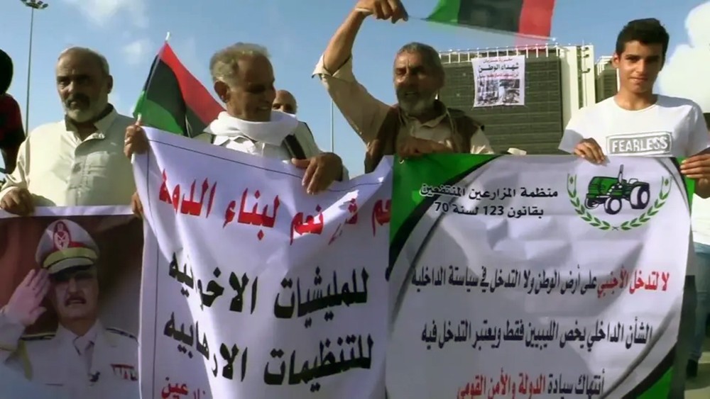 ليبيا.. تظاهرات في بنغازي تندد بالتدخل التركي