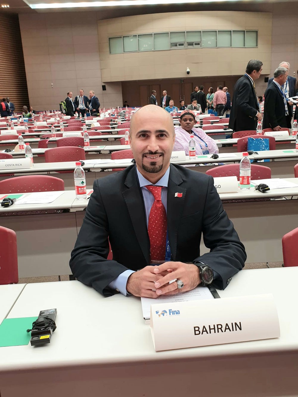 عبدالغفار يشارك بإجتماعات كونغرس الاتحاد الدولي للسباحة