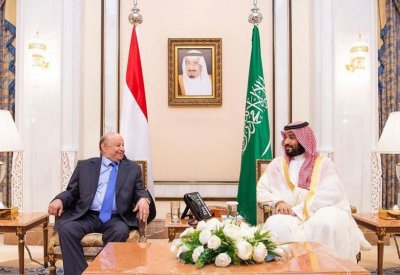 الأمير محمد بن سلمان يبحث مع هادي التطورات في عدن