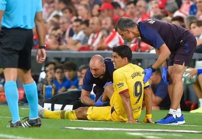 سواريز.. كارثة جديدة تضرب برشلونة مع انطلاقة الموسم