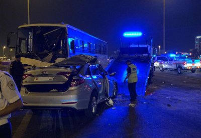 بالصور.. سائق "مخمور" يتسبب بوفاة شاب بحريني في حادث بليغ