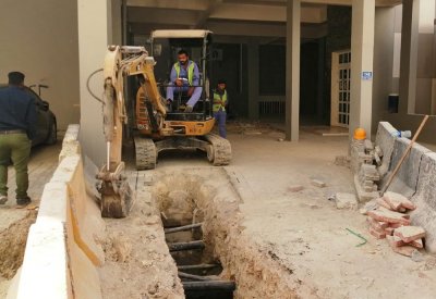 (الأشغال): إنجاز 75% بمشروع الصرف الصحي في مجمع 901 بالحنينية