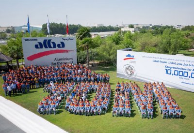 البا تحقق الإنجاز التاريخي عشرة ملايين ساعة عمل دون إصابات مضيعة للوقت