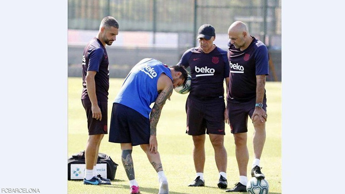  برشلونة يعلن إصابة ميسي
