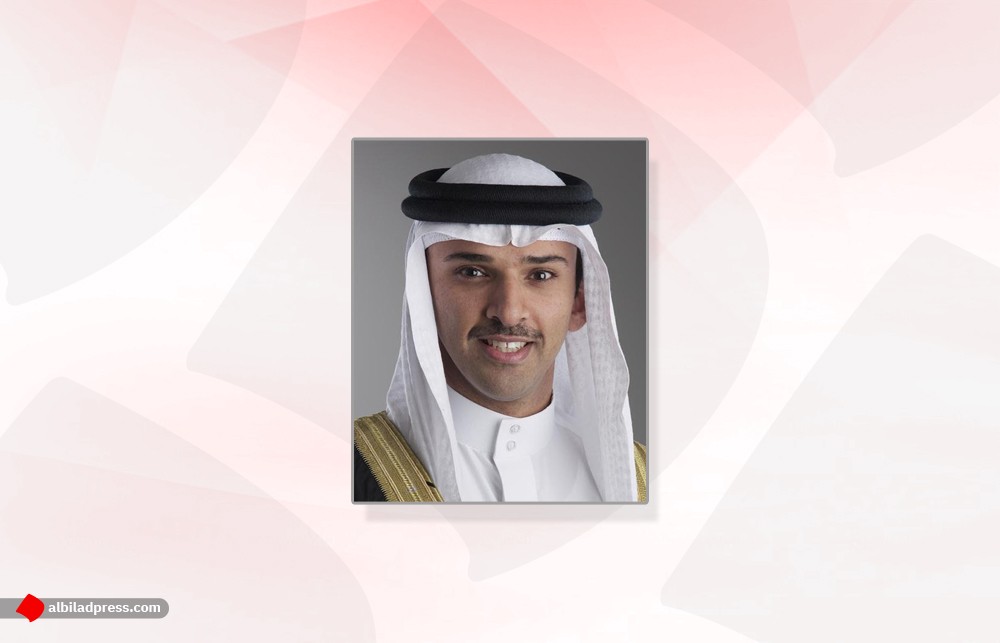 الشيخ علي بن خليفة بن أحمد ال خليفة يتلقى برقية تهنئة من معالي وزير الديوان الملكي