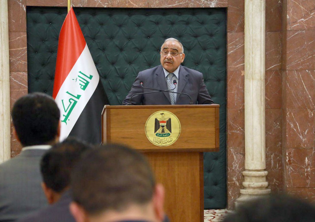 عبدالمهدي: العراق مستعد للرد بحزم على أي عدوان