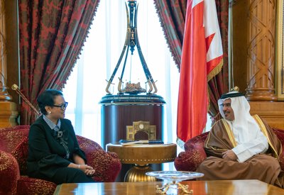 نائب جلالة الملك يؤكد على تطور مستويات التعاون بين مملكة البحرين وجمهورية إندونيسيا