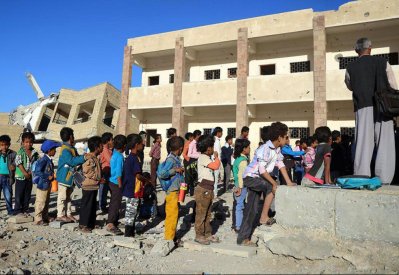 مليونا طفل يمني خارج المدارس و3.7 مليون بحاجة للمساعدات
