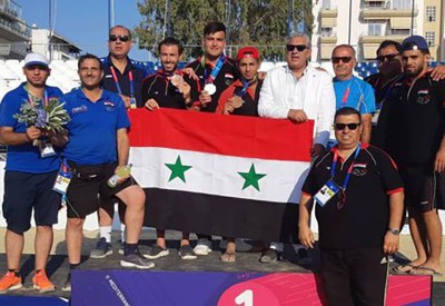  سوريا تحرز 3 ميداليات في الالعاب الشاطئية المتوسطية