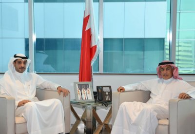 وزير الصناعة يبحث مع آل رحمة أوجه التعاون بين السلطتين