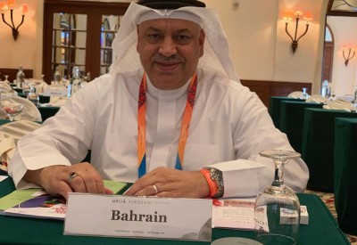 علي المادح يشارك في اجتماع غرب آسيا لكرة الطاولة