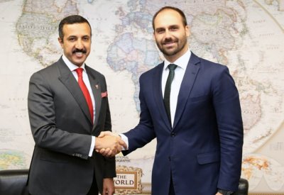 سعادة وكيل وزارة الخارجية للشؤون الدولية يلتقي رئيس العلاقات الخارجية بمجلس نواب جمهورية البرازيل الاتحادية