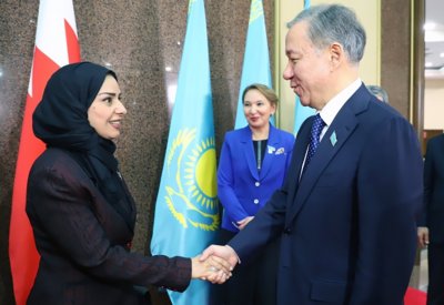 رئيسة مجلس النواب تبحث مع نظيرها الكازاخي تعزيز التعاون البرلماني