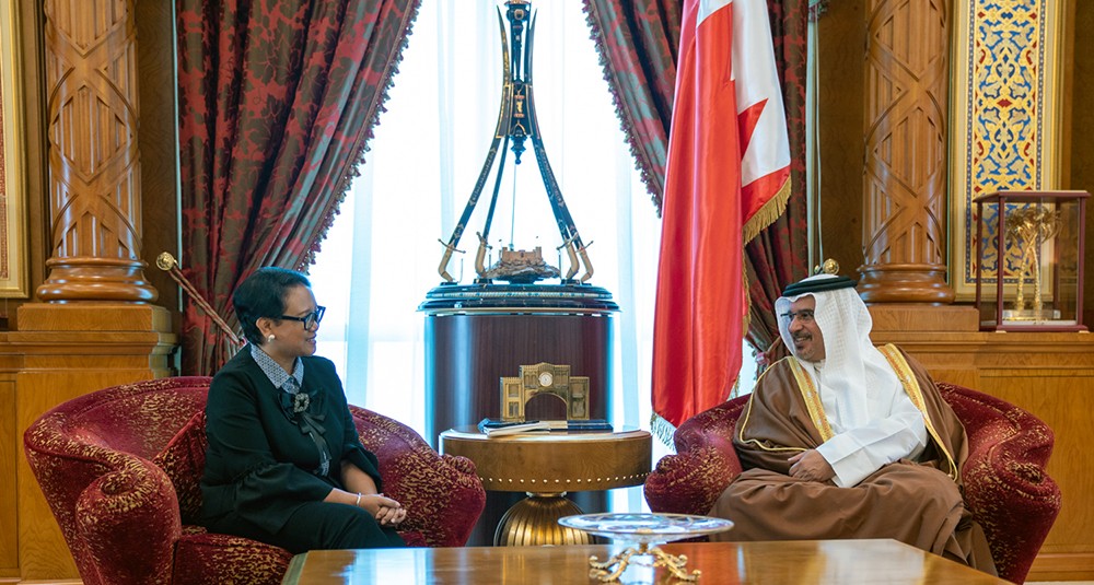 نائب جلالة الملك يؤكد على تطور مستويات التعاون بين مملكة البحرين وجمهورية إندونيسيا