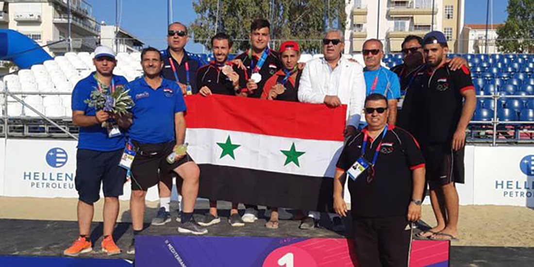  سوريا تحرز 3 ميداليات في الالعاب الشاطئية المتوسطية