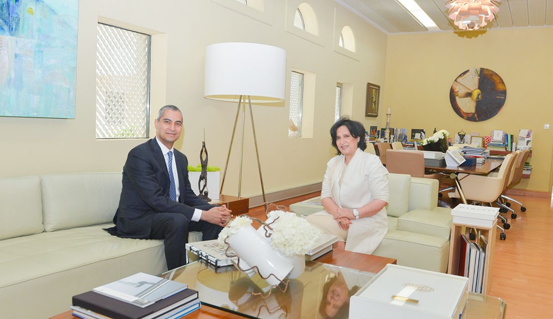 معالي الشيخة مي تستقبل الرئيس التنفيذي الجديد لمجلس التنمية الاقتصادية