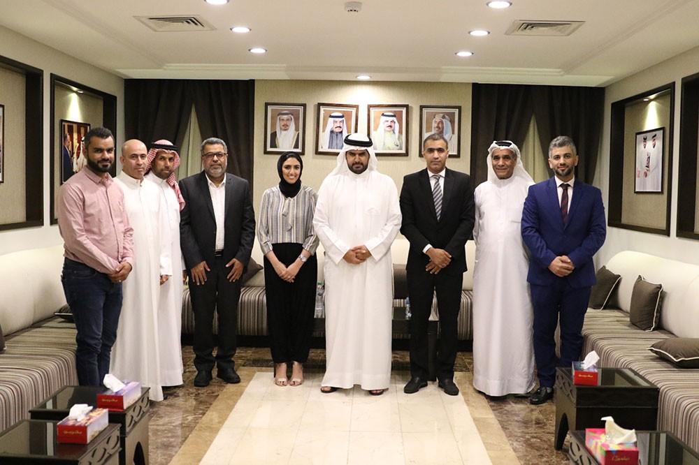 رئيس اتحاد السلة يستقبل مجلس إدارة نادي الاتحاد الجديد