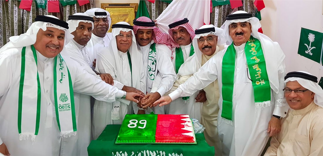 مجلس ابراهيم سبت يحتفل باليوم الوطني السعودي