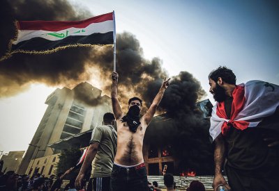  قتيلان و200 مصاب في احتجاجات العراق 