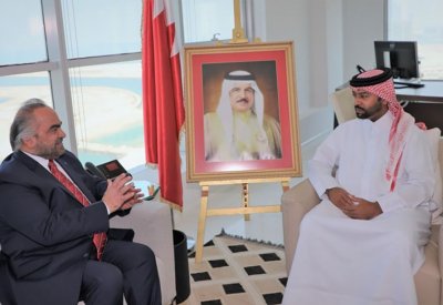 فيصل بن راشد يستقبل رئيس شركة الخليج لصناعة البتروكيماويات‎