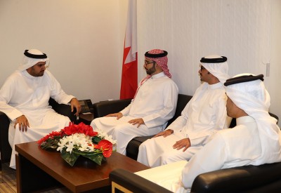 المؤيد يزور اتحادات السلة والقدم والطائرة واليد ويبحث معهم التكامل للارتقاء بالألعاب الرياضية