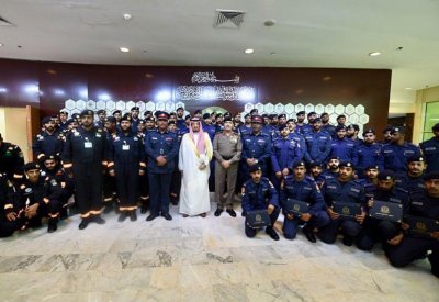 حمود بن عبدالله يحضر حفل تخريج الدورة التأسيسية لفريق البحث والإنقاذ