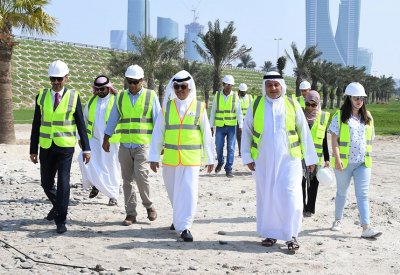 وكيل "البلديات" يطلع على سير أعمال المرحلة الثانية من مشروع تجميل تقاطع الفاروق