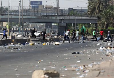 تجدد التظاهرات وسط بغداد.. وإطلاق للرصاص الحي