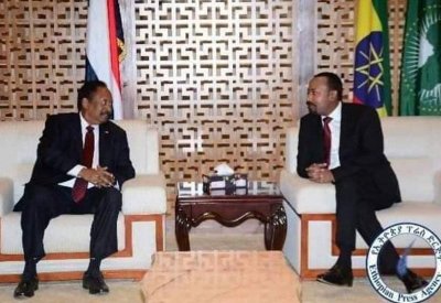 حمدوك يبحث مع آبي أحمد تعزيز العلاقات السودانية الأثيوبية