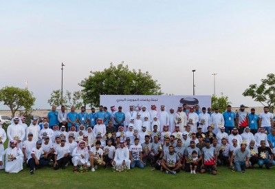 أنجال ناصر بن حمد وسمو  خالد بن حمد يتوجون أبطال موسم الموروث البحري