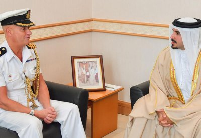 محمد بن سلمان يستقبل الملحق العسكري البريطاني