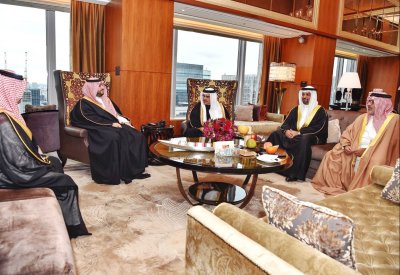 سمو ولي العهد يؤكد على عمق العلاقات الثنائية مع السعودية